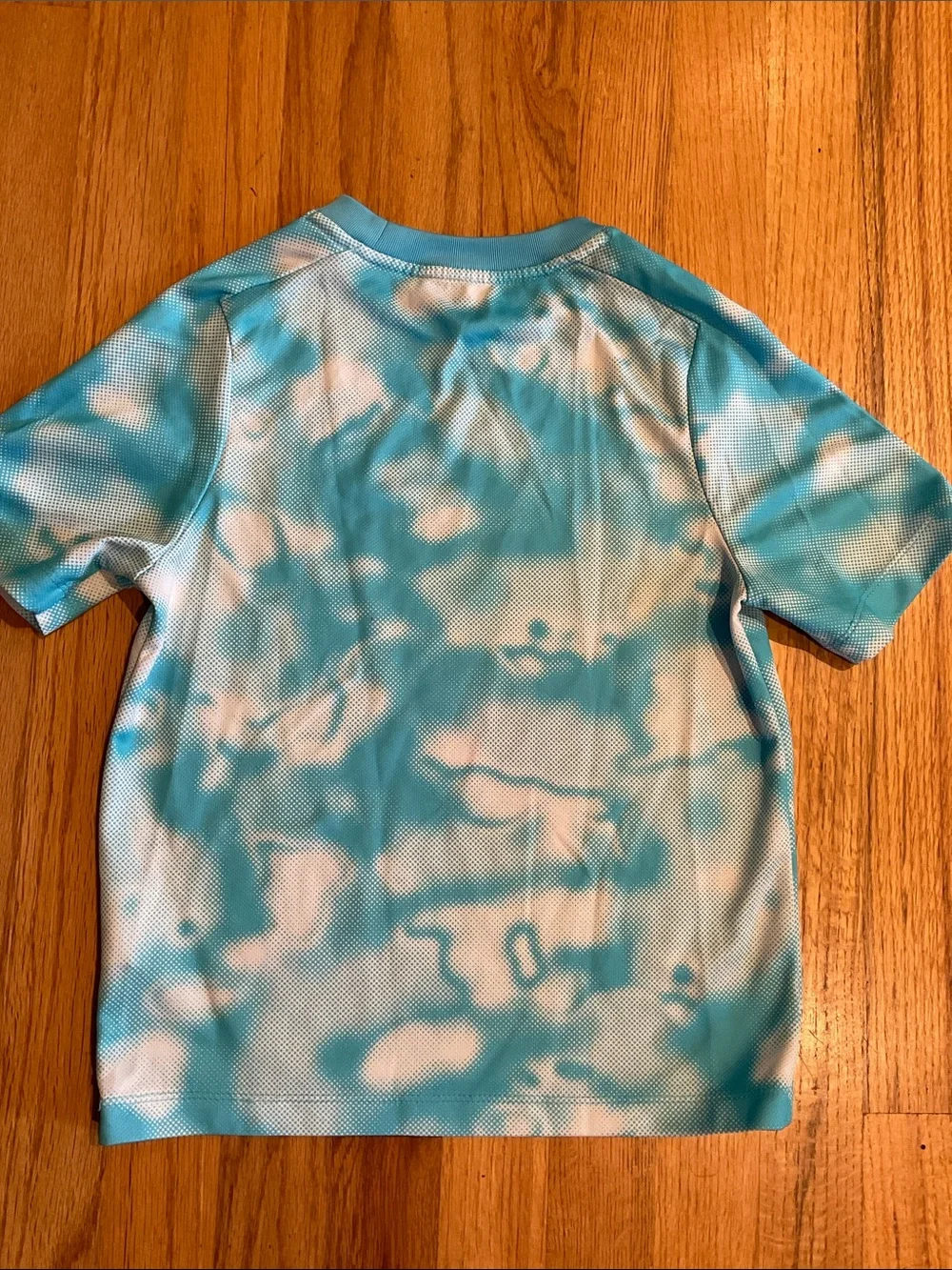 Nike Aqua Blue/White Camo Athletic Tee  Dri-Fit